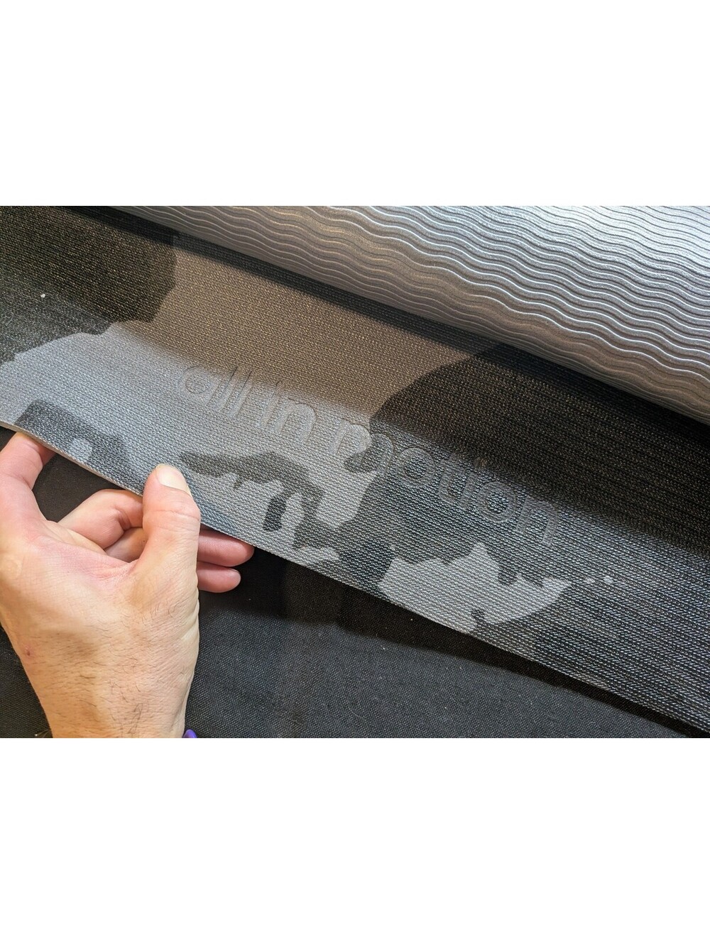 oga Direct Gray/Black Floral Yoga Mat